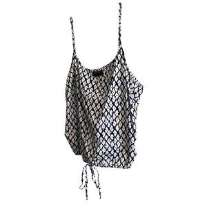 Lane Bryant Womens Plus Size 24 Blue & White Spaghetti Strap Summer NWT